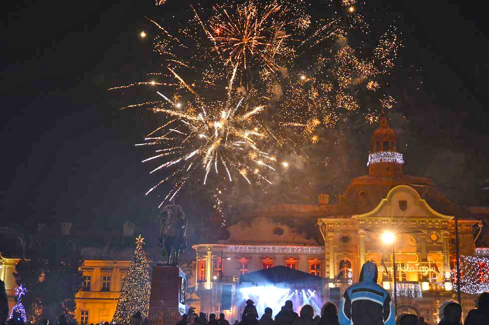 Doček pravoslavne Nove godine u Zrenjaninu uz trubače i vatromet