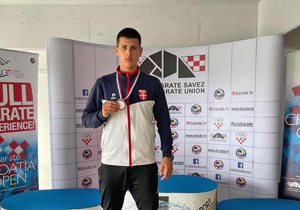 Karatista Zrenjanina Vuk Prica osvojio bronzu u Rijeci