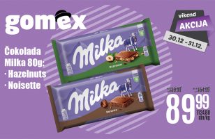 gomex milka čokolada