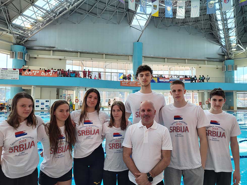 Plivači Proletera predstavljali Srbiju na susretu juniorskih reprezentacija