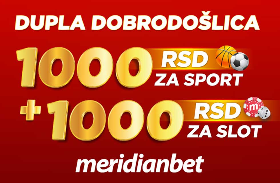 Samo korak te deli od neverovatnog bonusa: Meridian poklanja 1.000 + 1.000 dinara!
