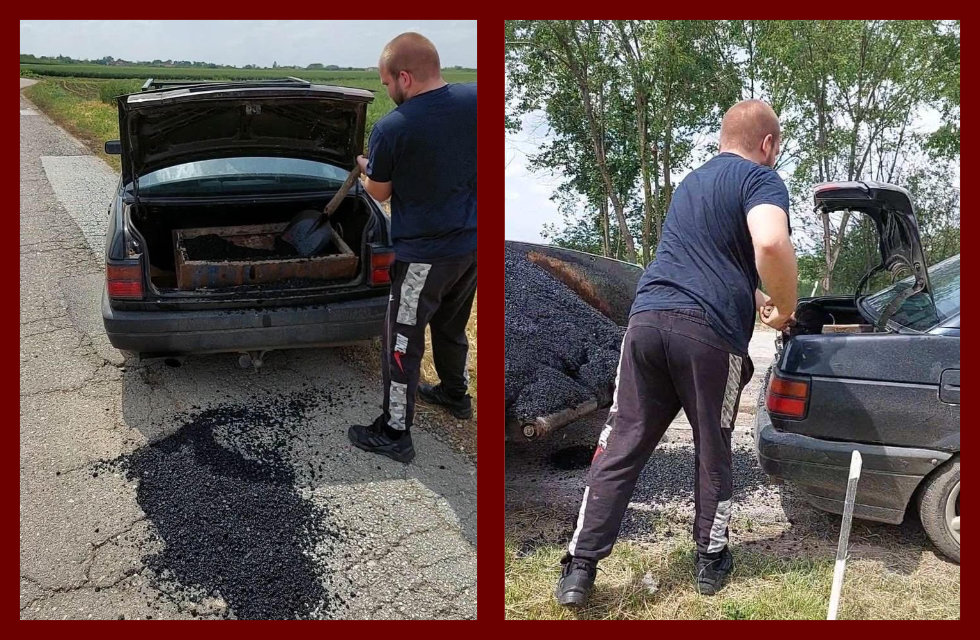 Meštanima dozlogrdilo: Sami zakrpili rupe na putu Banatski Despotovac – Sutjeska