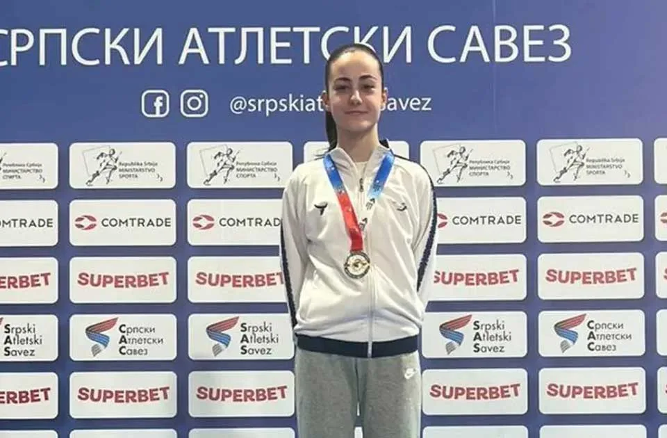 Dunja Eremić osvojila zlatnu medalju na prvenstvu Srbije u atletici