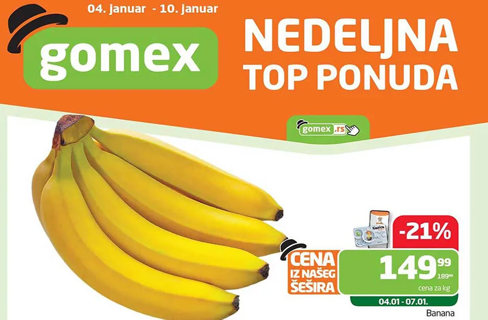 Izašao je novi Gomex nedeljni katalog: Mnogo proizvoda po akcijskim cenama!