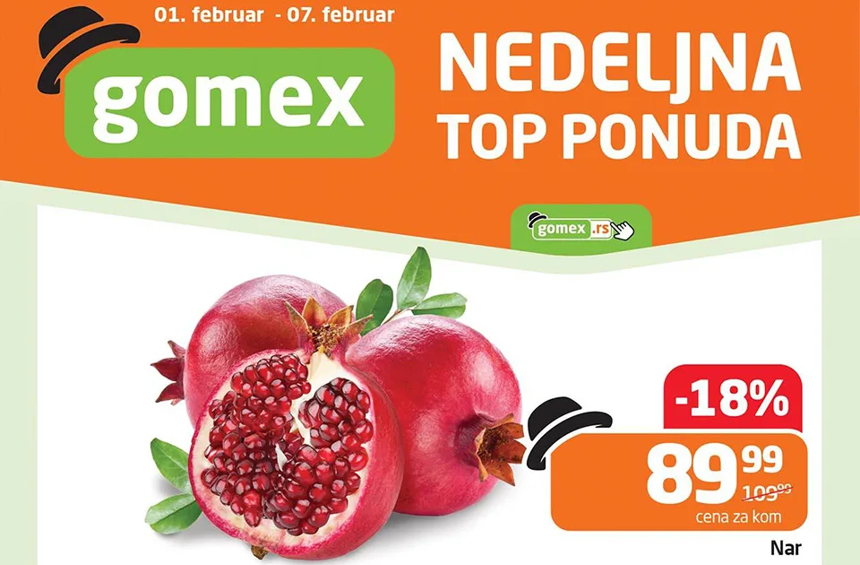Nova nedeljna TOP PONUDA u Gomex trgovinama: Stvarno dobre cene!