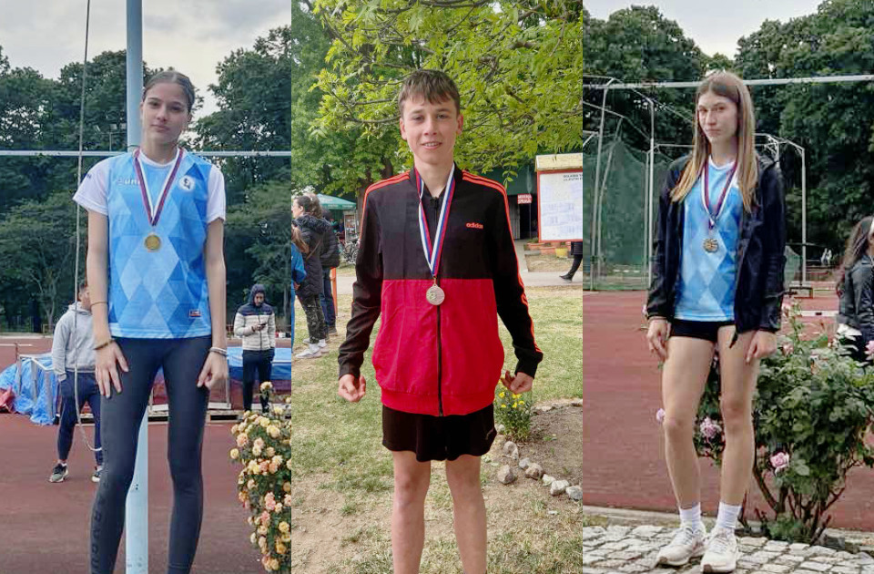 Atletičari Banata uspešni na atletskom mitingu: Kristina, Nađa i Uroš sa medaljama oko vrata