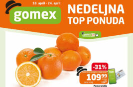 Nedeljna top ponuda u Gomex marketima: Veliki broj proizvoda po akcijskim cenama!