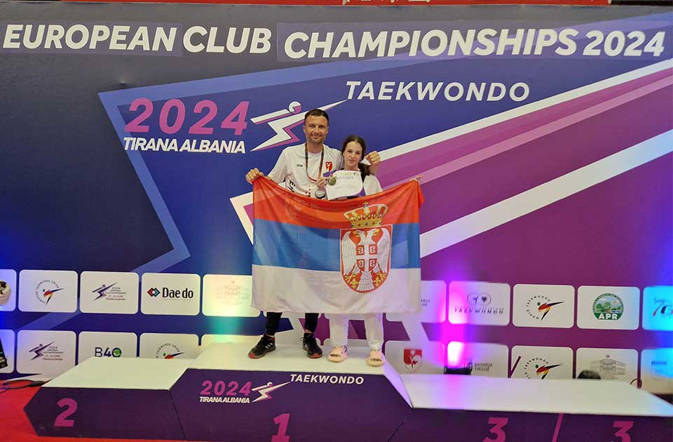 Tekvondo klub Proleter piše istoriju: Jana Đuranović osvojila zlato u Tirani!