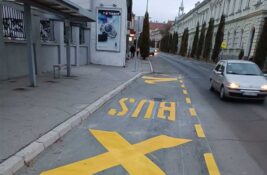 FOTO: Počelo obeležavanje autobuskih stajališta u gradu