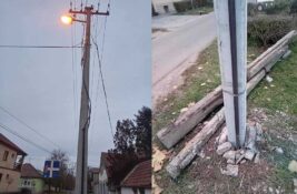 Posle pisanja portala zrenjaninski.com zamenjen nakrivljeni električni stub