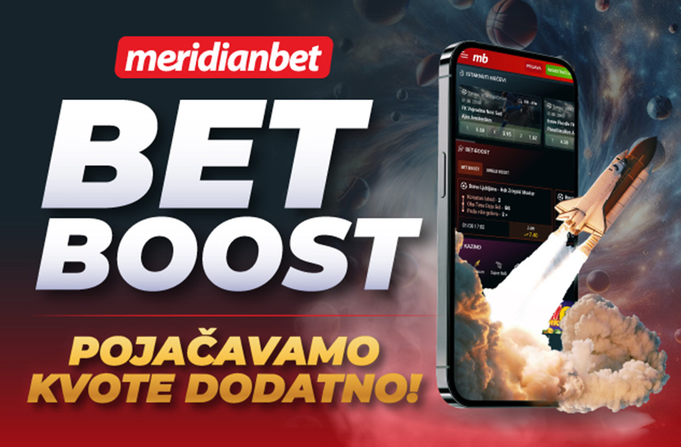 Liga šampiona je najbolja uz betboost u Meridianu!