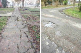 FOTO: Seoski putevi u Lazarevu u lošem stanju, ne krpe se ni udarne rupe