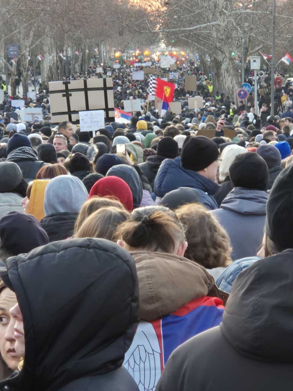 studentski protest u zrenjaninu