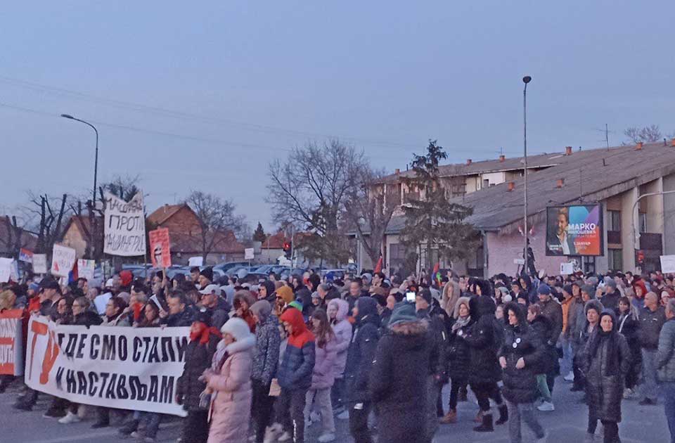 studentski protest u zrenjaninu