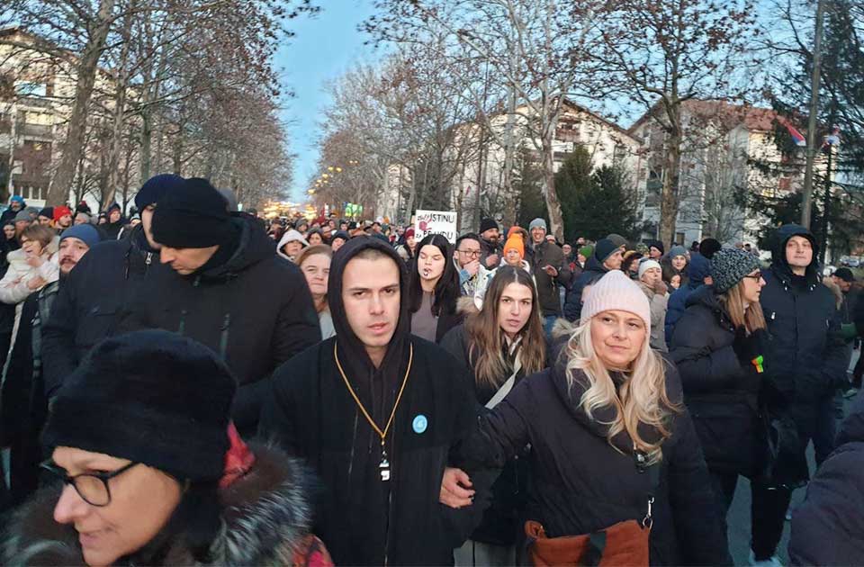 studentski protest u zrenjaninu