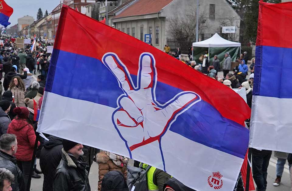 učesnici protesta u vršcu