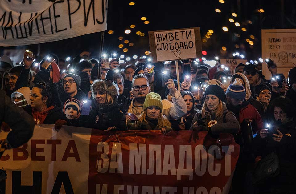 studentski protest u zrenjaninu