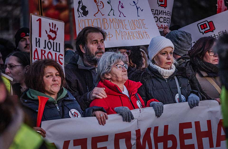 studentski protest u zrenjaninu