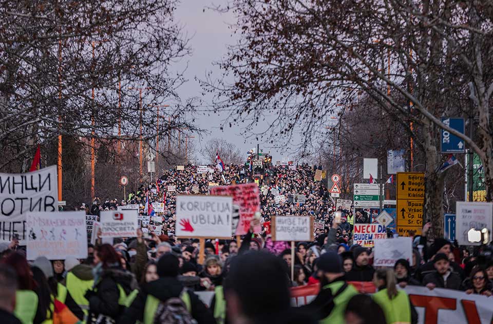 studentski protest u zrenjaninu