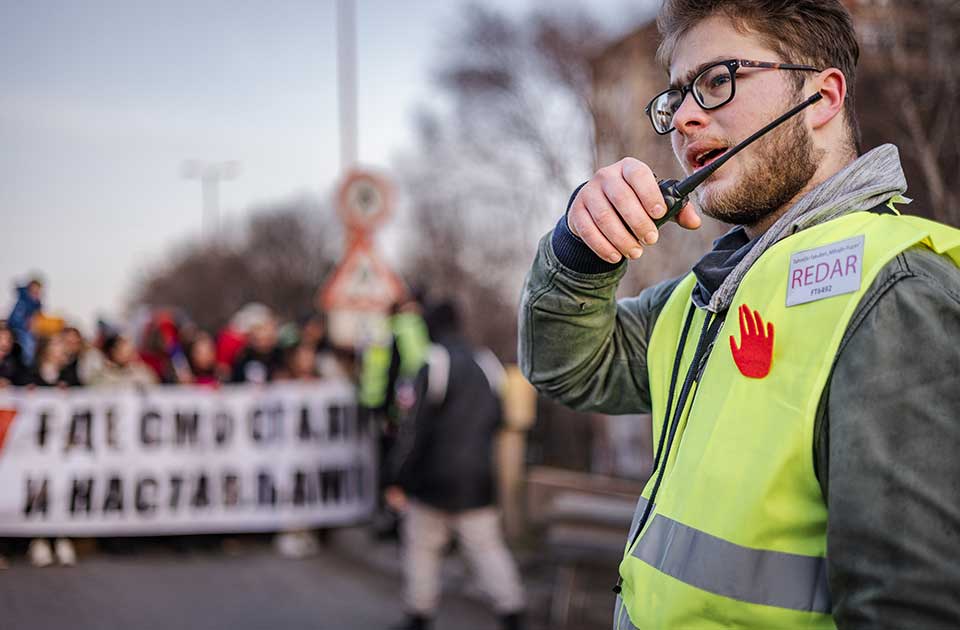 studentski protest u zrenjaninu