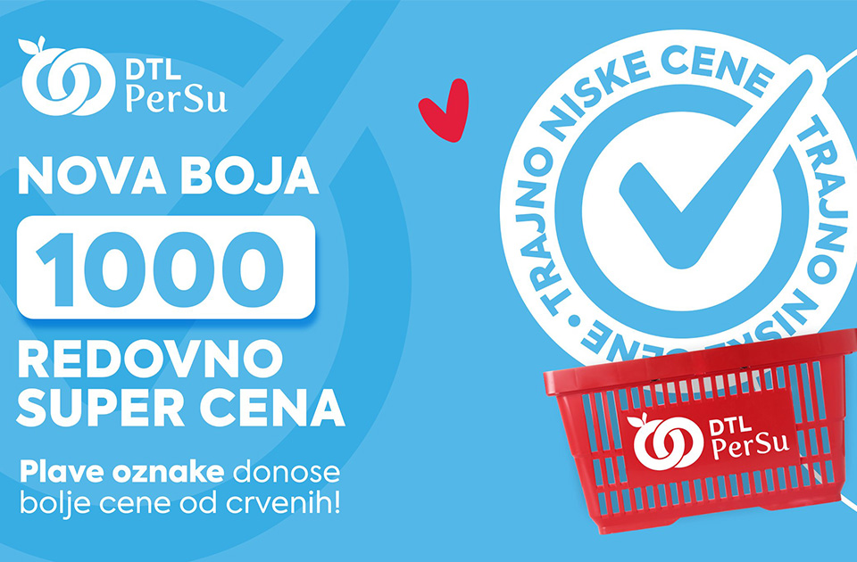 SuPer vesti iz PerSu marketa: Preko 1000 uvek super cena! Crveno je bilo dobro, plavo je još bolje!