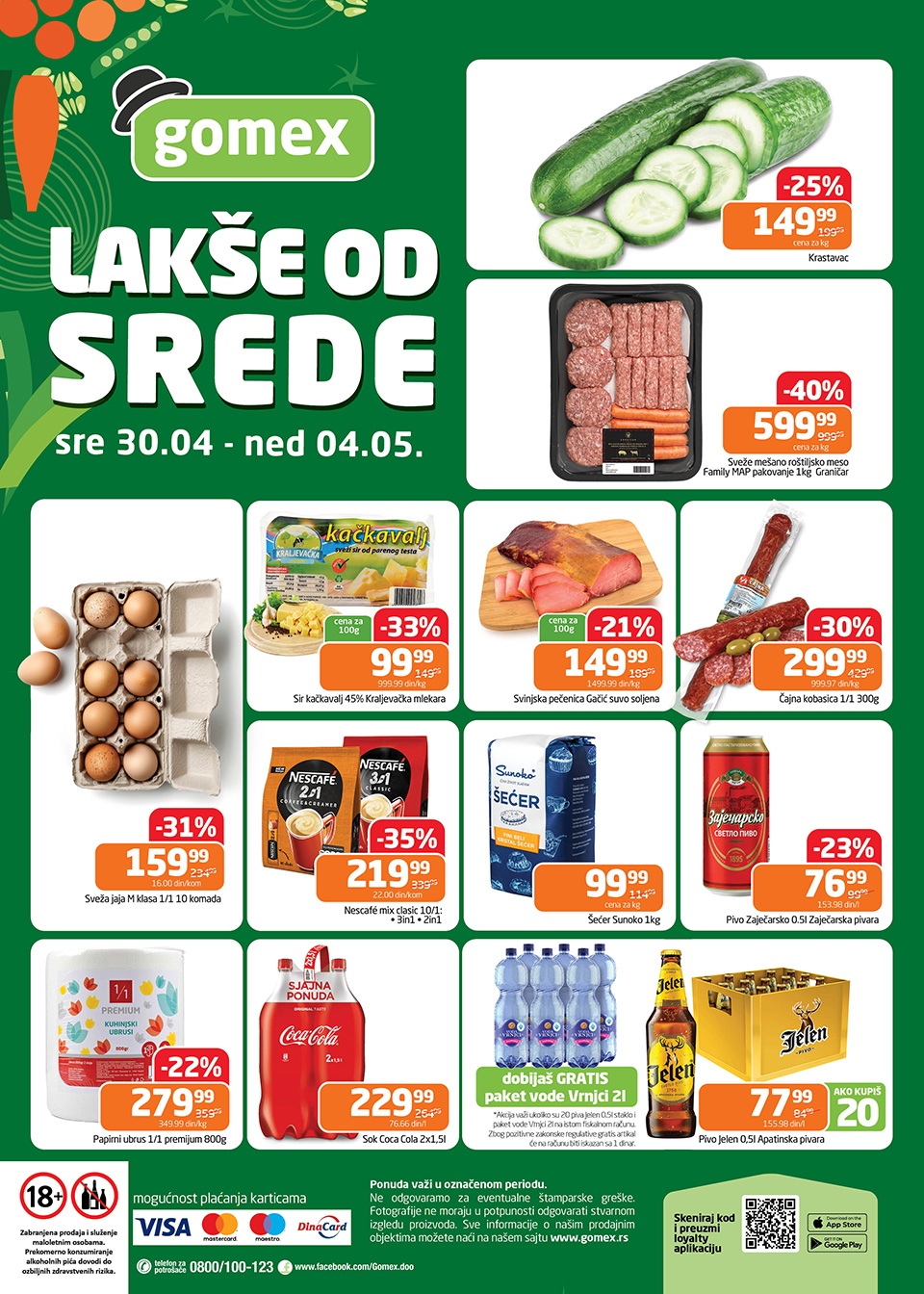 gomex lakše od srede