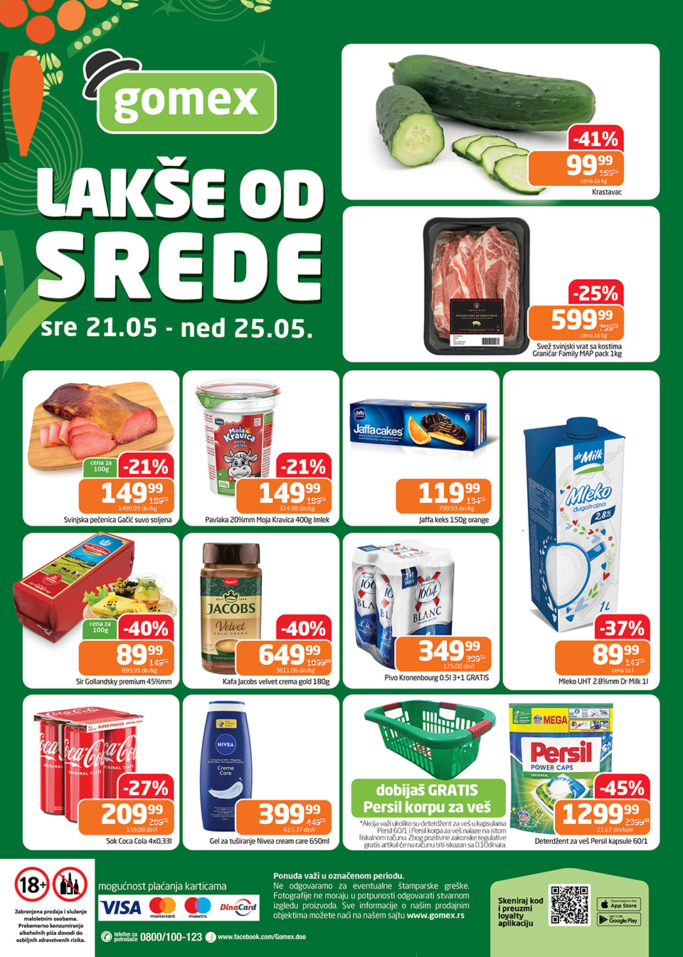 gomex lakše od srede