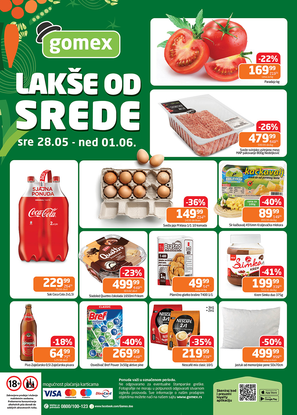 gomex lakše od srede