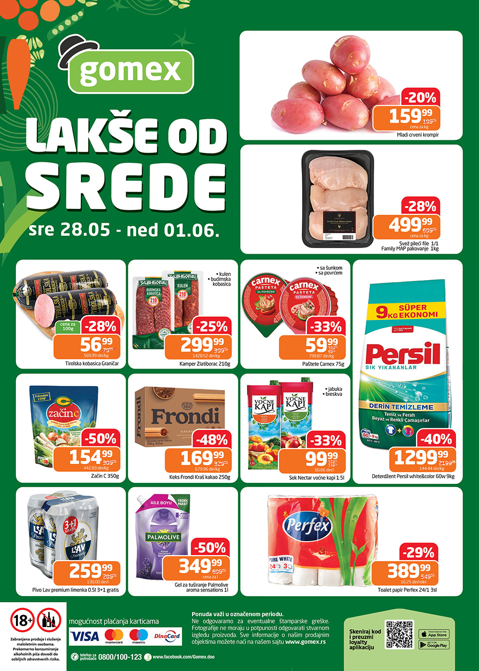 gomex lakše od srede