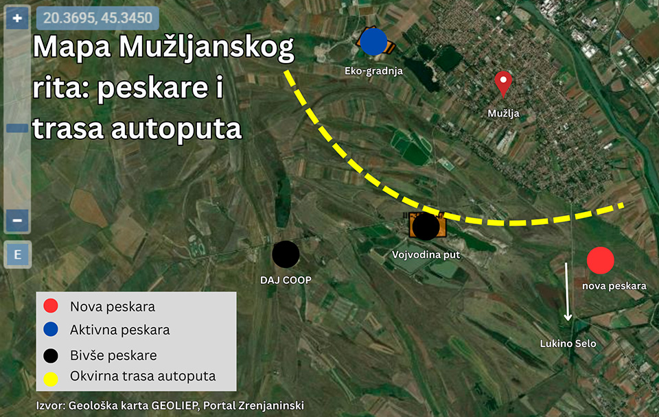 mapa mužljanskog rita