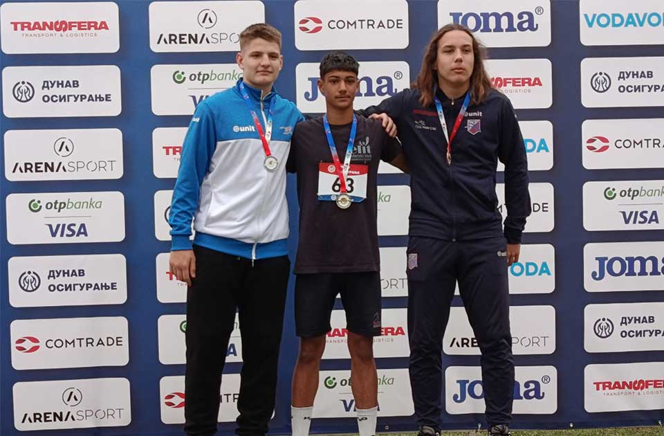Atletičar Strahinja Kojdić osvojio vicešampionsku titulu na prvenstvu Srbije
