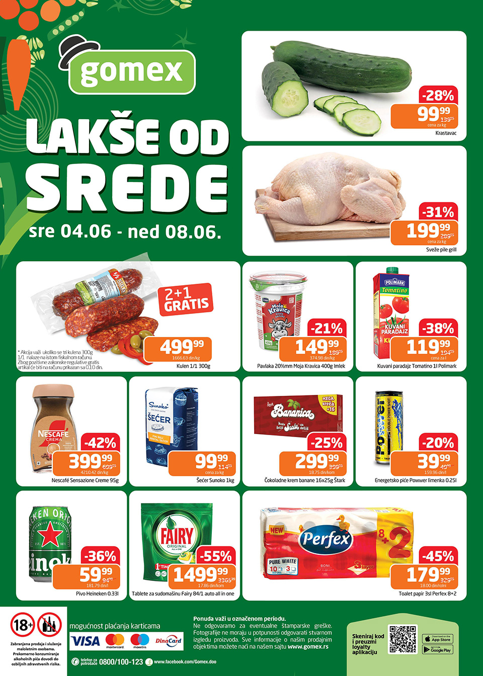 gomex lakše od srede