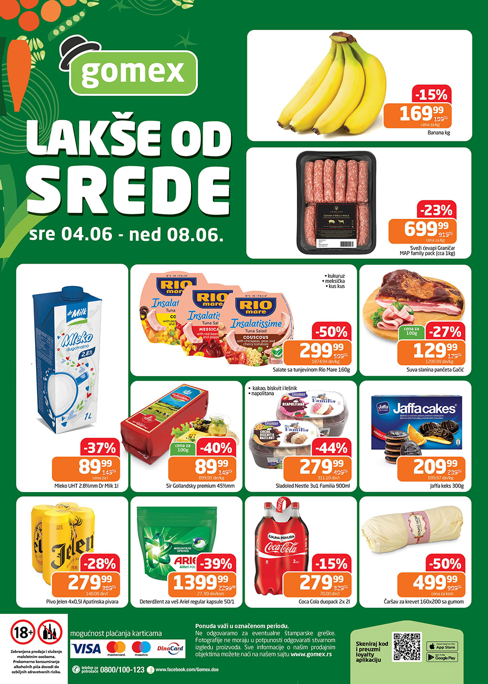 gomex lakše od srede