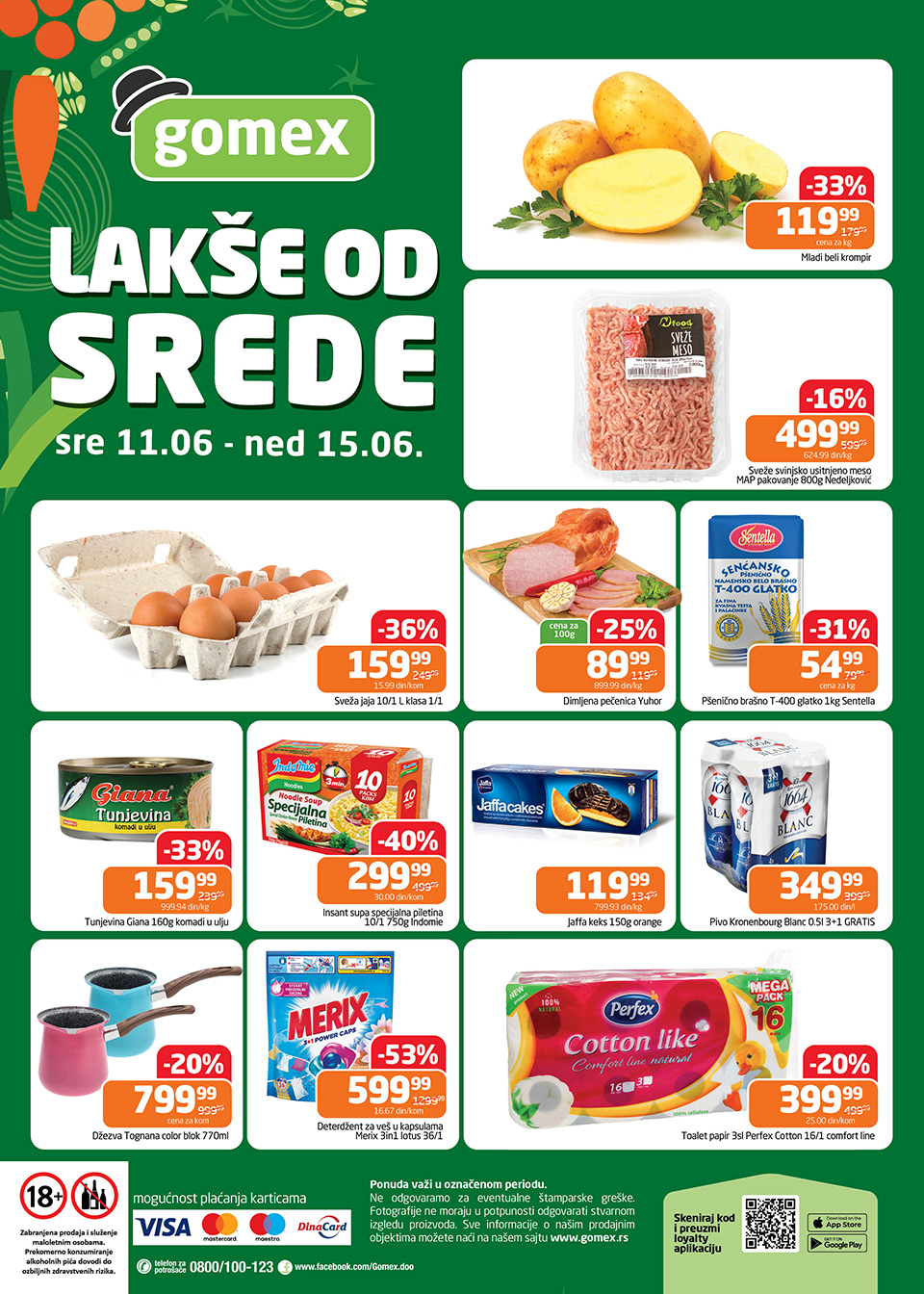gomex lakše od srede