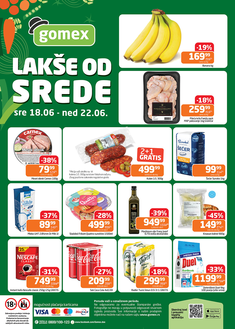 gomex lakše od srede