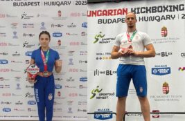 Srpski kik-bokseri Maša Damjanović i Vasilije Krajnović osvojili Svetski kup u Budimpešti