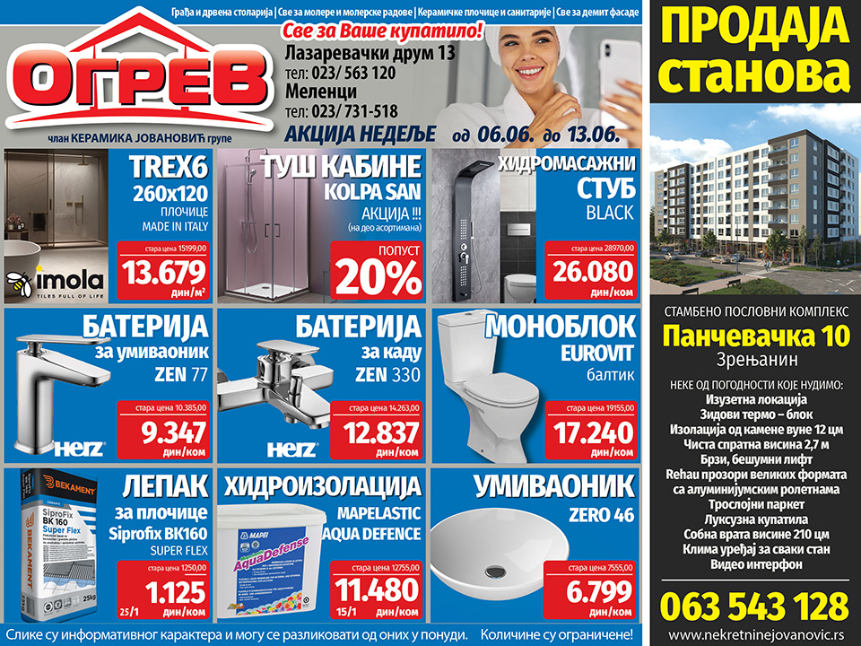 ogrev akcija nedelje