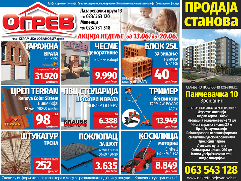 ogrev akcija nedelje