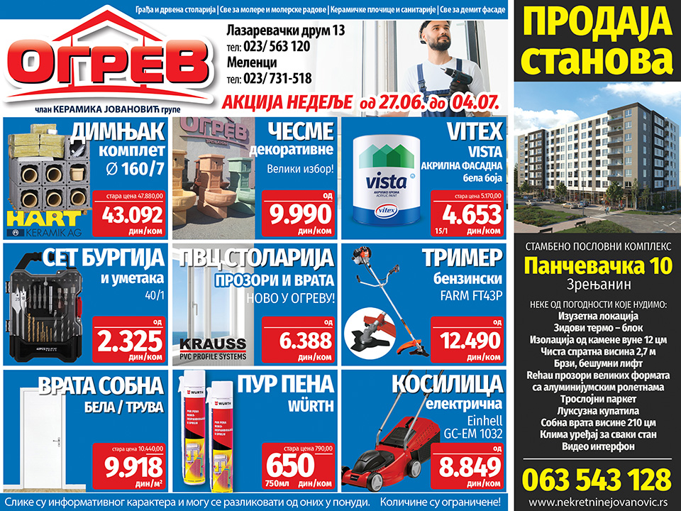 ogrev akcija nedelje