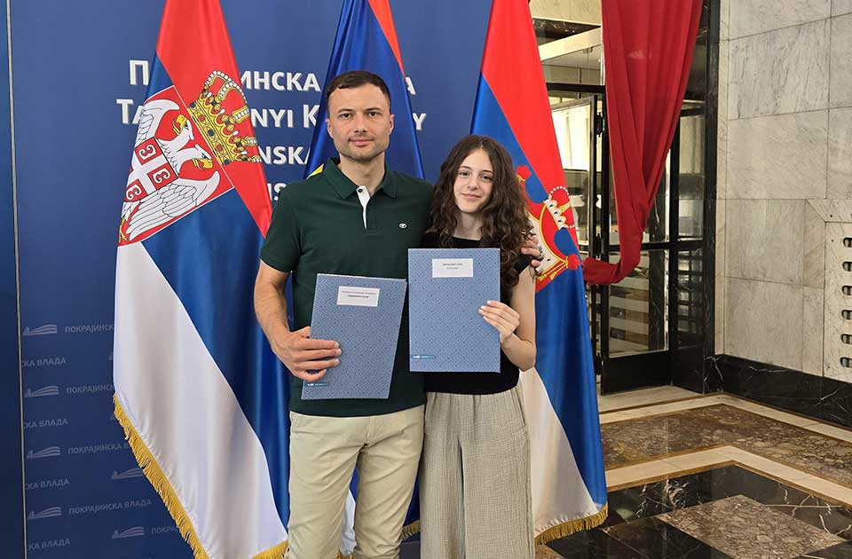 Sportski talenti Vojvodine: Jana Đuranović i Petar Vidaković dobitnici pokrajinske stipendije Sportski talenti Vojvodine: Jana Đuranović i Petar Vidaković dobitnici pokrajinske stipendije