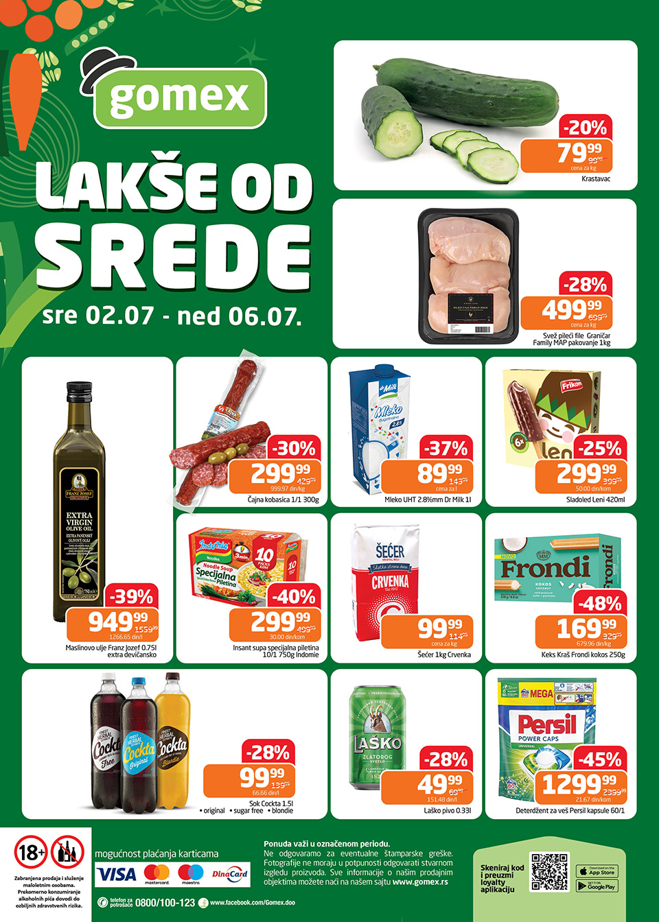 gomex lakše od srede