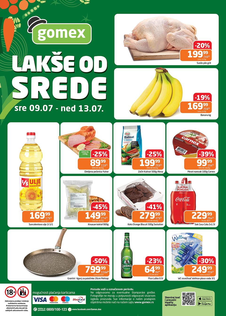 gomex lakše od srede