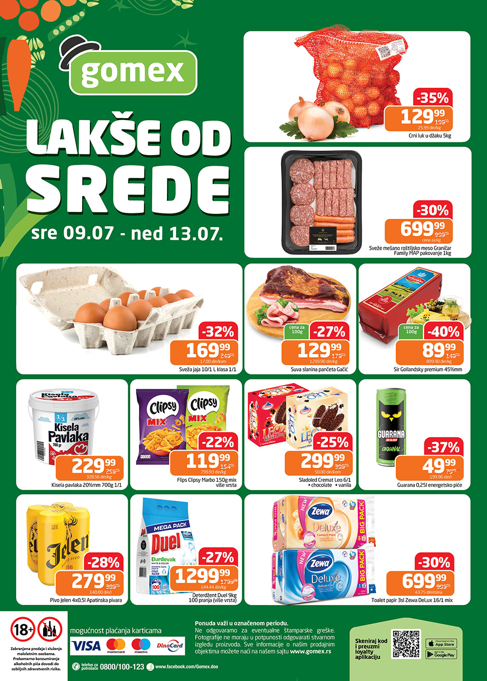 gomex lakše od srede