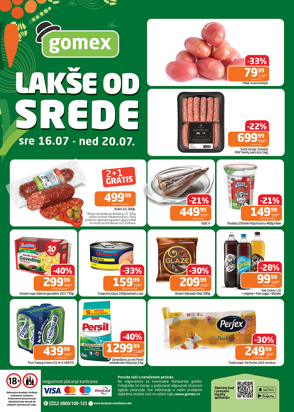 gomex lakše od srede