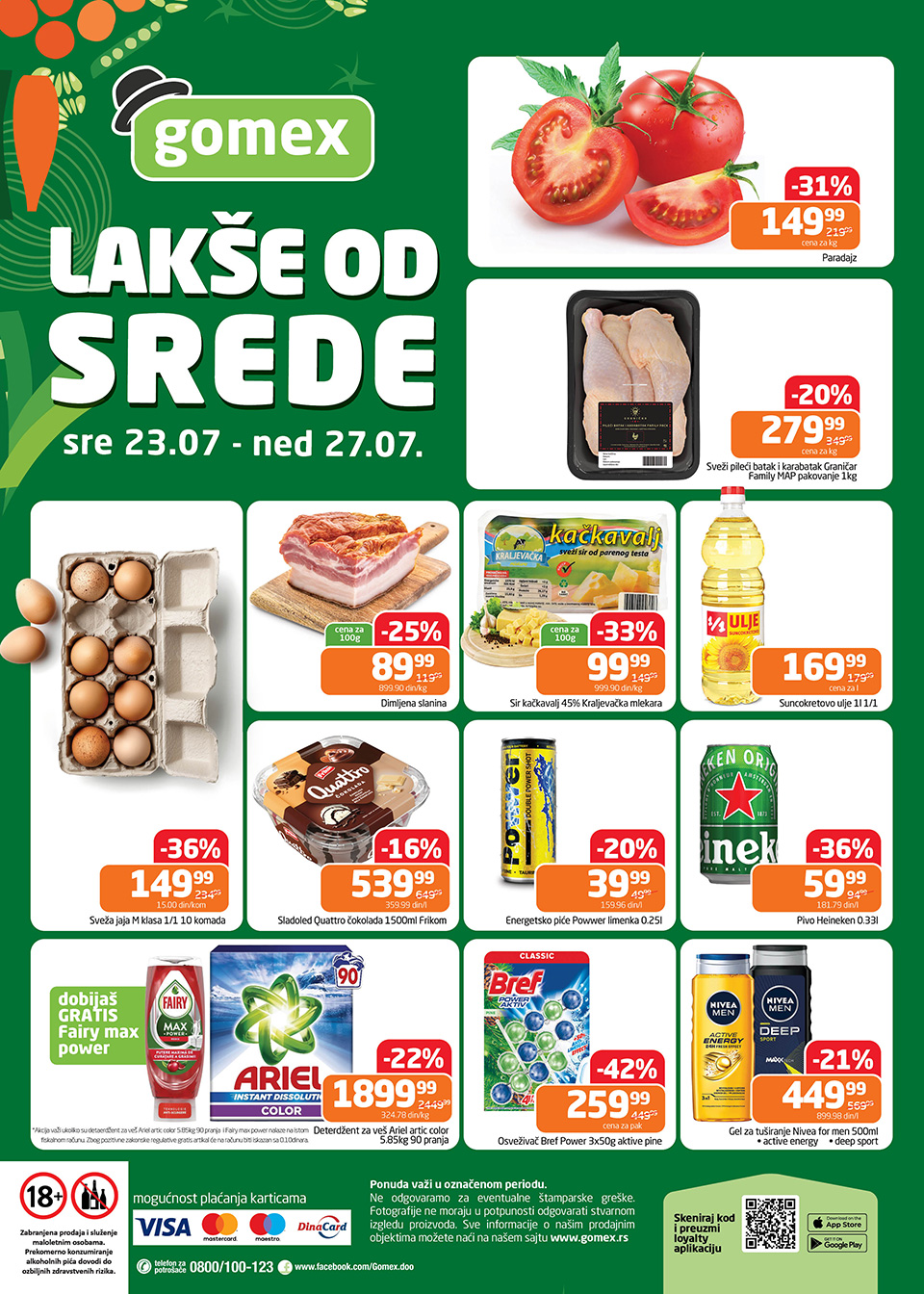 gomex lakše od srede