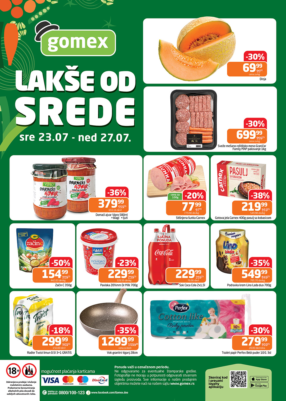 gomex lakše od srede