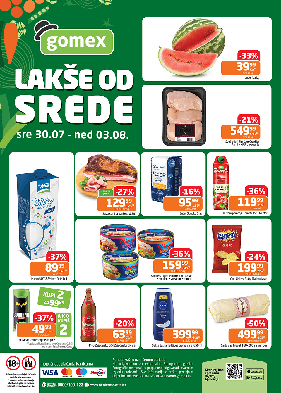 gomex lakše od srede