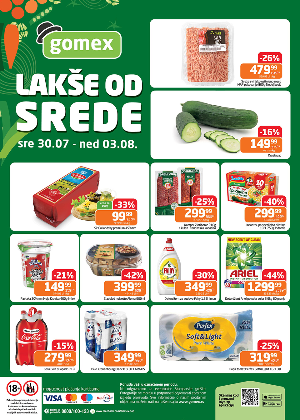 gomex lakše od srede