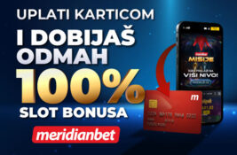 JOŠ SAMO DANAS – 100% SLOT BONUSA NA KLIK OD TEBE!