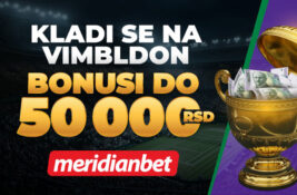 Vimbldon groznica u Meridianu: Kladi se i osvoji do 50.000 RSD bonusa!